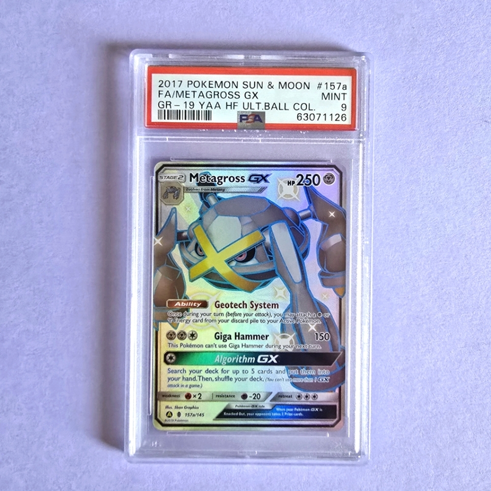 Pokémon TCG Metagross GX PSA9